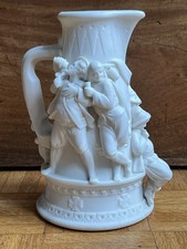 Medieval Revelry Jug Minton & Co -Pattern registered in 1852 - Rare Parian ware