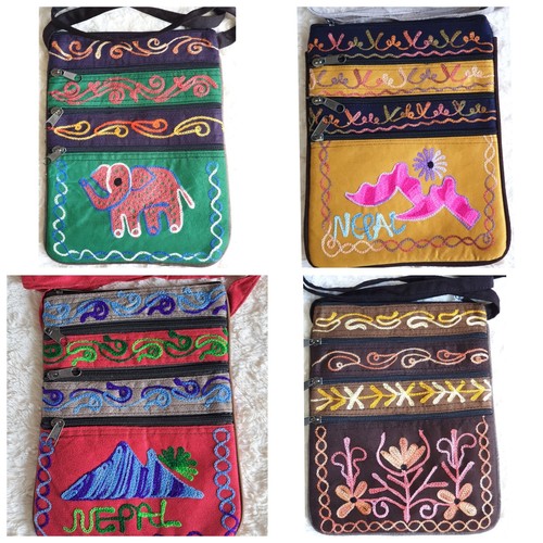 Boho hippie bag - hippie, embroidered