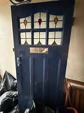 1930’s Front Door With Lead  Glass 