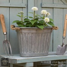 Vintage Style Galvanised Metal