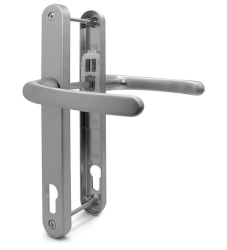 Upvc door handle pair sprung - upvc,