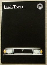 LANCIA THEMA Car Sales Brochure c1985 DUTCH TEXT ie Turbo TURBO DIESEL V6 ie