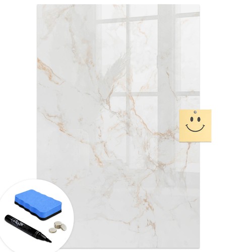Magnetic glass memo board - magnetic,