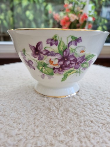 Vintage violets bone china - violets,