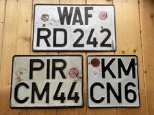 German  Pressed Aluminium Number Licence License plates Germany