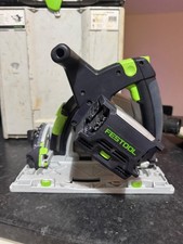 festool 36v plunge saw with x2rails, clamps and carry bag