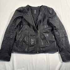 NAF NAF Faux Leather Moto Zip