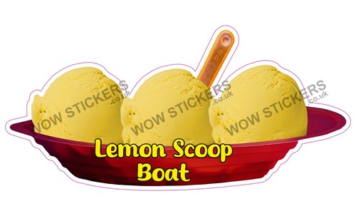 Ice cream van sticker lemon - van,