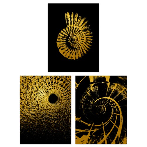 Pack abstract spiral - a4,