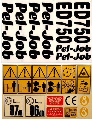 Decal sticker set for peljob - sticker,