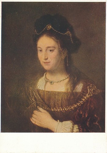 Old postcard rembrandt - postcard,