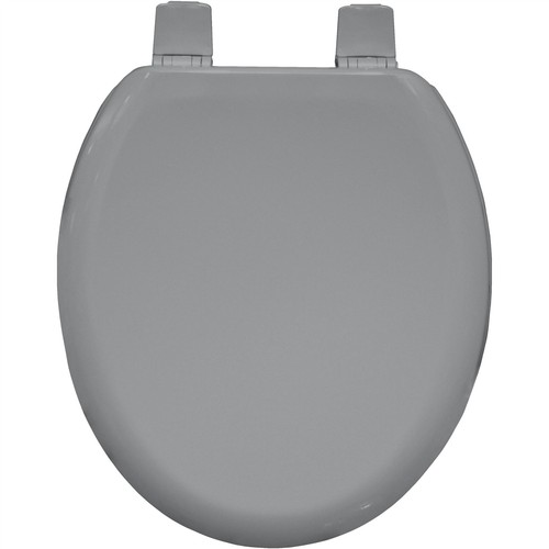 Traditional toilet seat grey - traditional,