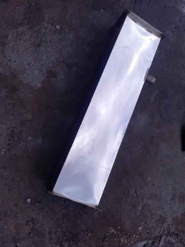 Stainless steel petrol tank - stainless,