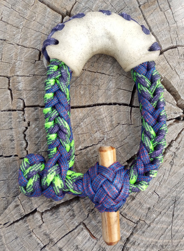 Purple green plait - green,