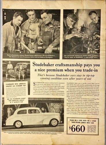 Studebaker pays nice - studebaker,