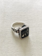 The Great Frog Square Smoky Quartz Ring (size H) (RRP £390)