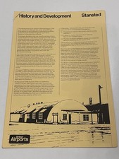 British Airports Stansted History & Development Booklet 1978 Aviation Ephemera