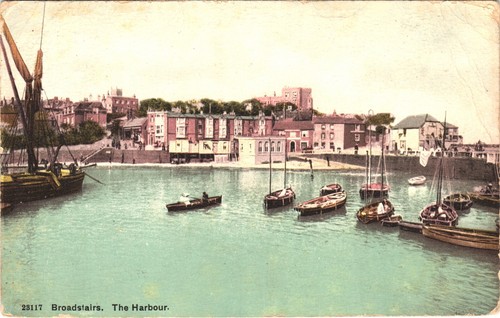 Broadstairs harbour postcard - broadstairs,