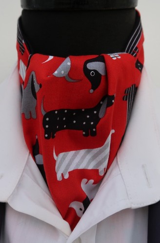Mens red black dachshund - mens,