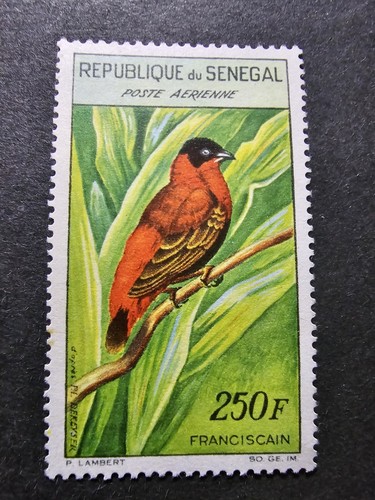 Stamp senegal birds wildlife - birds,