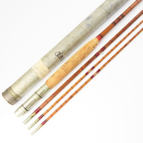 Vintage divine rod bamboo fly - rod,