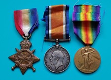 WW I 1914-15 Medal Trio To