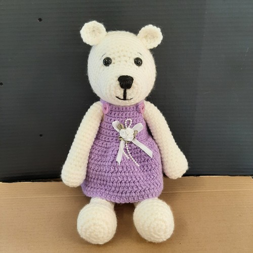 Handmade crocheted teddy bear - handmade,