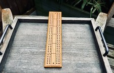 Vintage Wooden Cribbage Board