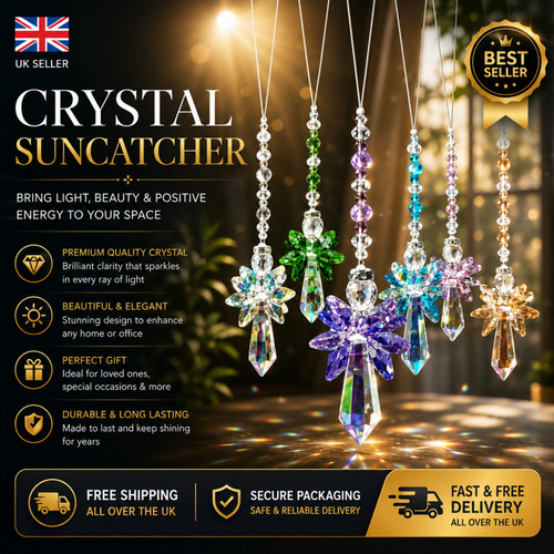 Rainbow guardian angel crystal - rainbow,