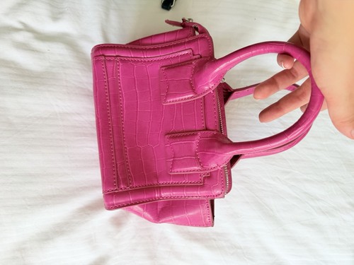 Zara bright pink faux leather - bright,