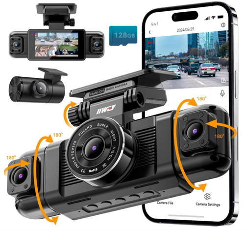 Dash cam canales 360 - 4, 360°