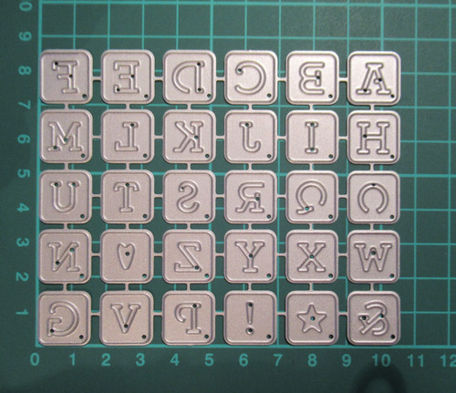 Alphabet tiles metal - pc,