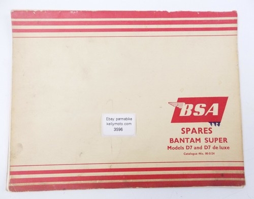 1960 bsa spares part catalog - part,