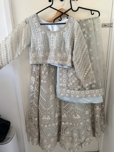 Light blue piece lehenga - piece,
