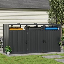 Triple double wheelie bin - wheelie,