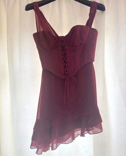 Polly red mini dress 10 - mini,