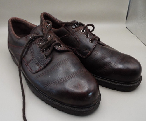 Leather men brown lace - leather,, up