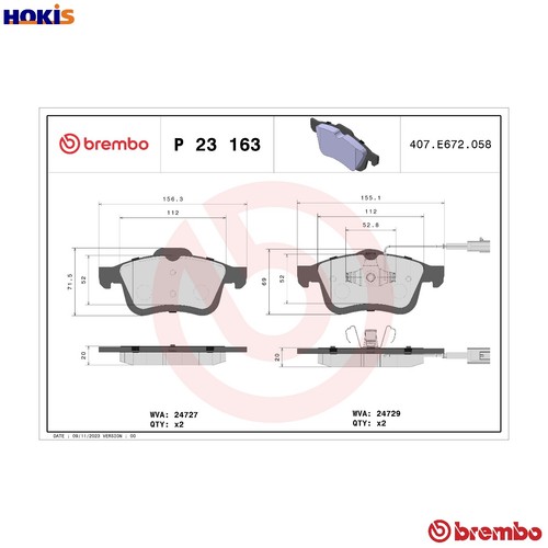 Brake pad set - brake,