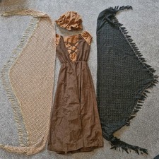 Charlie Crew Village Person/ Maid Outfit With two Shawls Suitable Age 5+ 128cm