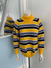 Hand knitted striped aran - knitted,