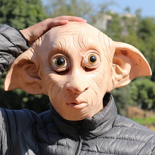 Elf dobby mask party costume - party,