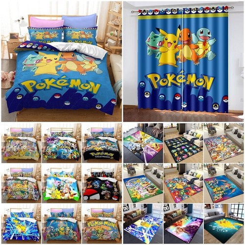 Pokemon pikachu duvet cover - 3d,
