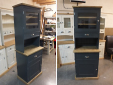 Rutland Painted 1 Glazed Door Display Dresser- RAL 7043 BESPOKE SIZES & COLOURS