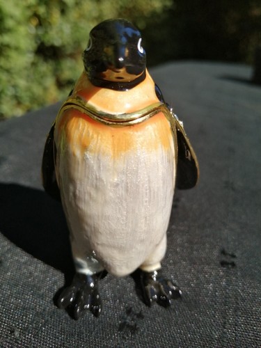 Penguin ornament cloisonné - ornament,