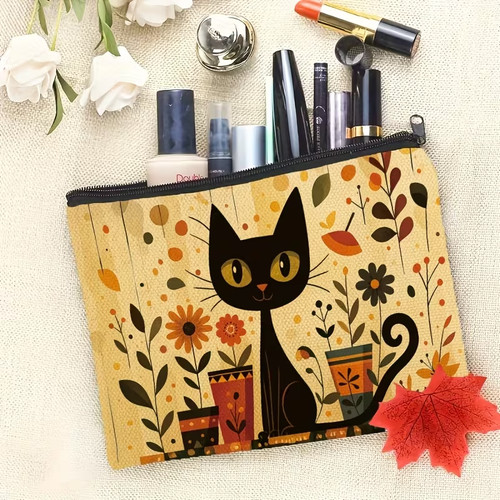 Cat themed make storage bag - themed,