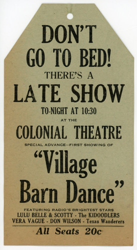 1940 village barn dance lulu - village,