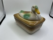 FRENCH STONEWARE DUCK TERRINE