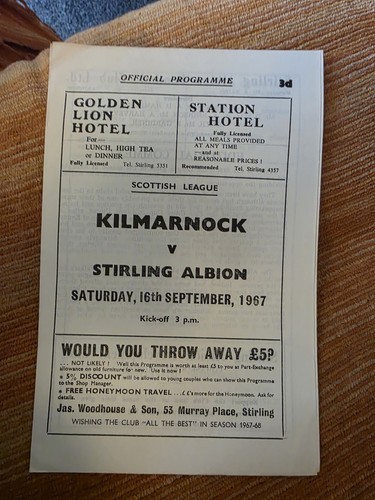 Kilmarnock stirling albion - kilmarnock,