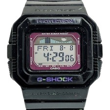 CASIO Casio Wristwatch Digital Watch G SHOCK Rubber Black GLX 5500 with scratche