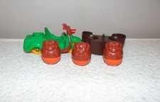 Vintage Weebles Chimp Monkey Set Airfix Wobble Toy Figure 1970s Retro